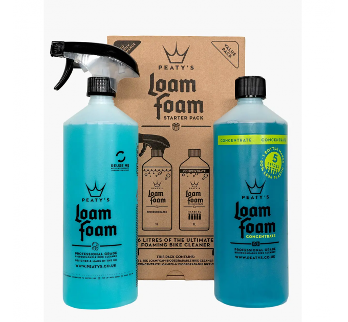 Набор для мойки Peaty's Gift Pack, Wash Degrease Lubricate Dry, шампунь 1L / шампунь концентрат 1L