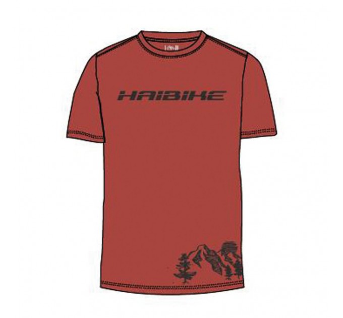Футболка Haibike, М, вишневый