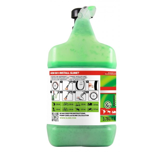 Антипрокольная жидкость для камер Slime, 3.8л