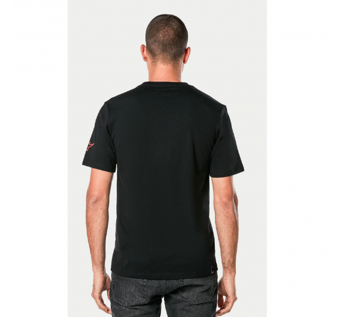 Футболка Alpinestars LINEAR WORDMARK 2.0 CSF TEE BLACK/GREY/RED, XL