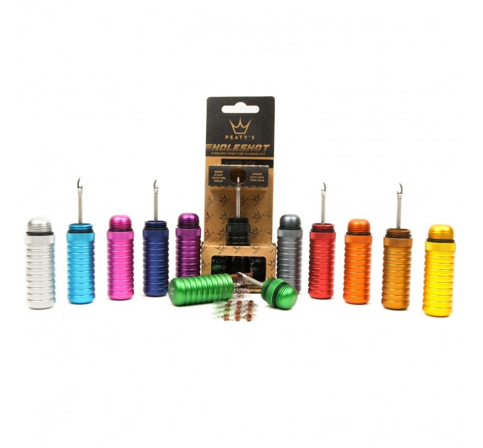 Ремкомплект для бескамерки Peaty's Holeshot Tubeless Puncture Plugger Kit, Silver