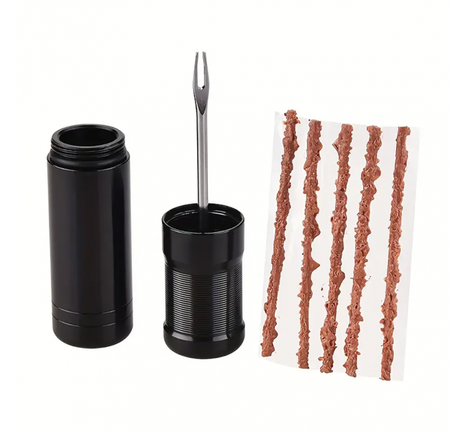 Ремкомплект для бескамерки Peaty's Holeshot Tubeless Puncture Plugger Kit, Black