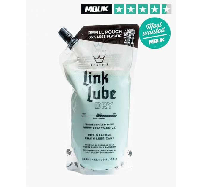 Смазка для цепи Peaty's LinkLube Dry, 360ml