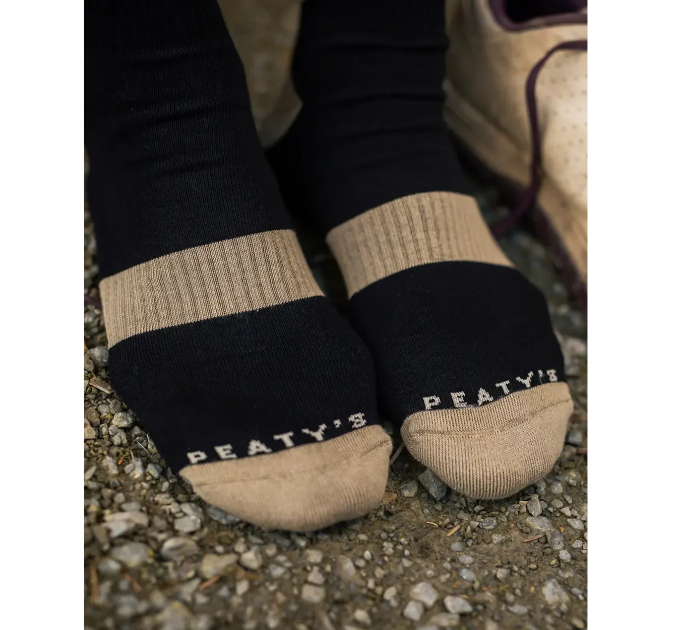 Носки Peaty's AW25 ShredSock - Block, Black/Brown, 10
