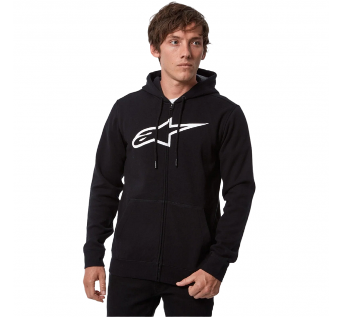 Реглан Alpinestars AGELESS ZIP HOODIE V3 BLACK/WHITE, XL