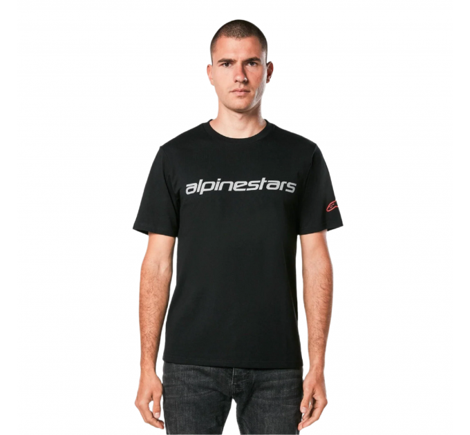 Футболка Alpinestars LINEAR WORDMARK 2.0 CSF TEE BLACK/GREY/RED, M