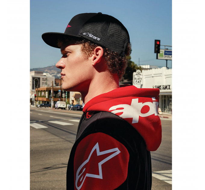 Кепка Alpinestars 3D AGELESS TRUCKER HAT BLACK/RED, OS