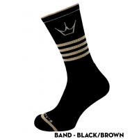 Носки Peaty's AW25 ShredSock - Band, Black/Brown, 10
