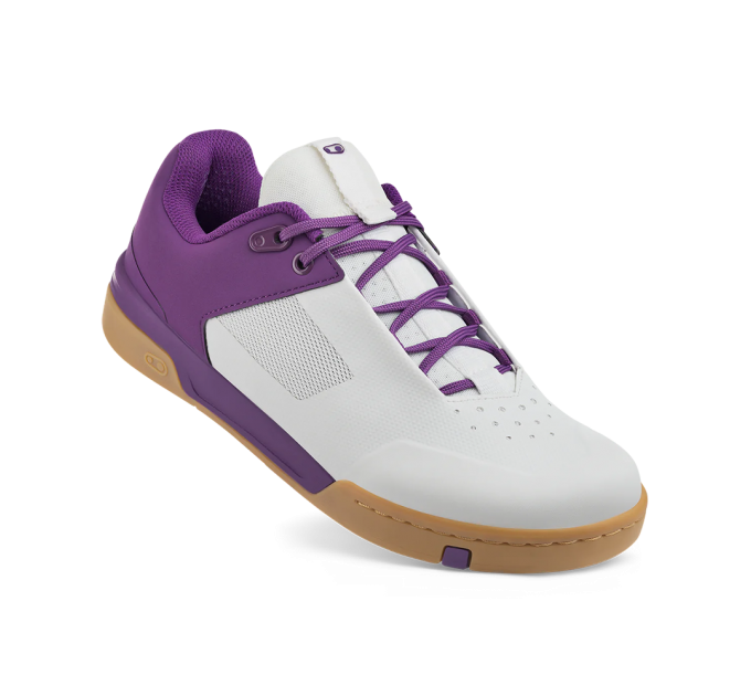 Велообувь CrankBrothers SHOES STAMP LACE WHITE / PURPLE - GUM OUTSOLE - BERNARD KERR 10.5