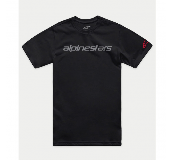 Футболка Alpinestars LINEAR WORDMARK 2.0 CSF TEE BLACK/GREY/RED, M