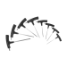Набор Т-образных ключей Torx Birzman / с подставкой BirzmanT-Bar Set
