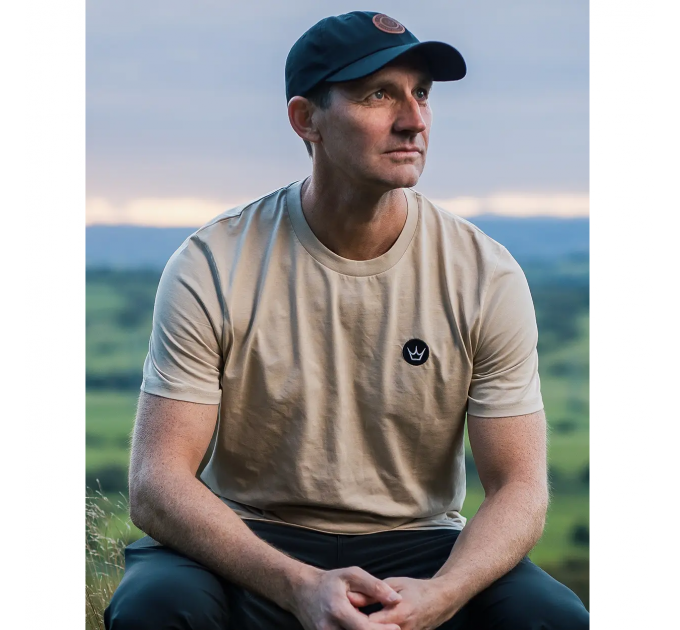 Футболка Peaty's T-Shirt, Embroidered Crown / Desert Dust, 2XL