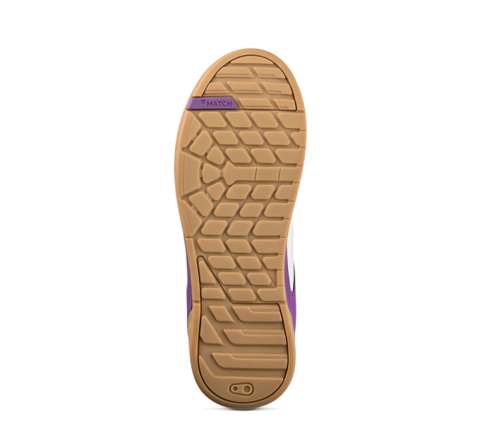 Велообувь CrankBrothers SHOES STAMP LACE WHITE / PURPLE - GUM OUTSOLE - BERNARD KERR 11.0