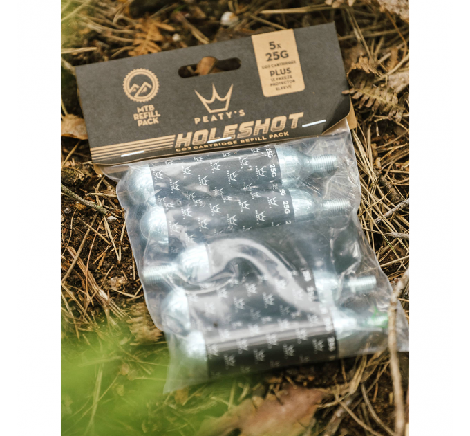 Картридж-баллон Peaty's Holeshot CO2 Cartridge Refill Pack, MTB 25g
