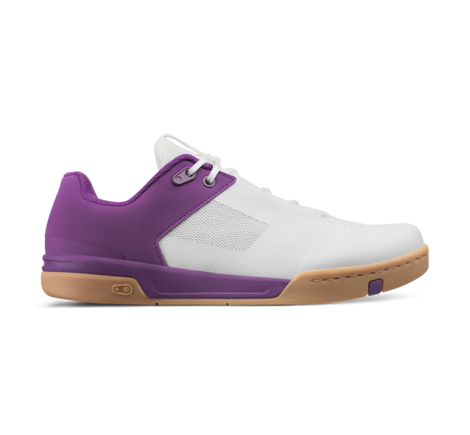 Велообувь CrankBrothers SHOES STAMP LACE WHITE / PURPLE - GUM OUTSOLE - BERNARD KERR 11.0