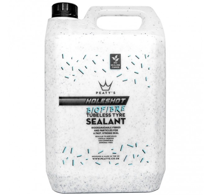 Герметик бескамерный Peaty's Holeshot BioFibre Tubeless Tyre Sealant, 25L